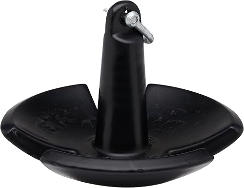 Miniatura 2 de Seachoice River Anchor, hierro fundido recubierto de vinilo negro, 30 libras.