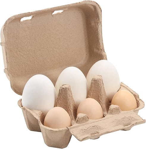 Miniatura 8 de Paquete de 20 cajas de cartón de huevo de pato jumbo vintage, media docena de cartón de papel para gansos de tamaño normal, soporte para