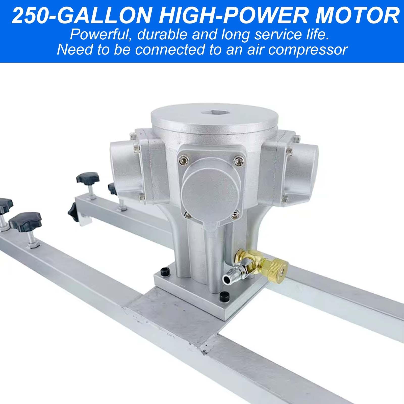 1HorsePower - Coleccionador de depósito industrial IBC para disolventes de tinta líquida, potente mezclador de pintura para uso comercial, para trabajos de pulverización/productos químicos
