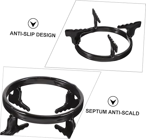 Miniatura 4 de MAGICLULU Jaula para ollas de trabajo en soportes para ollas, cafetera reductor de gas, estufa de café, estufa, quemador, anillo reductor de gas,