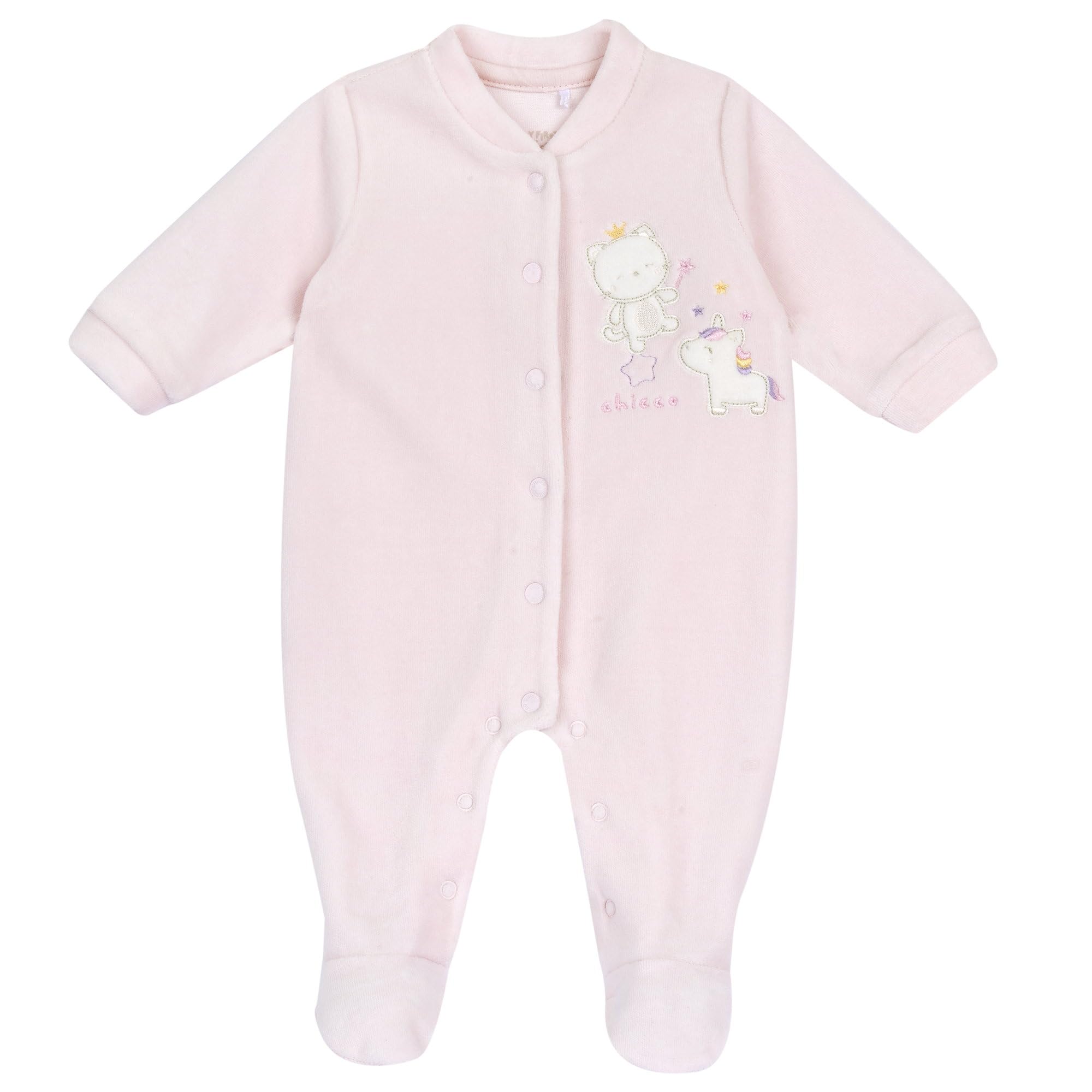 Chicco, Babystrampler Aus Warmem Und Weichem Nicki, Mit Praktischer Frontöffnung, Ideal Für Den Winter, Babykleidung für 0-24 Monate, Designed in Italy
