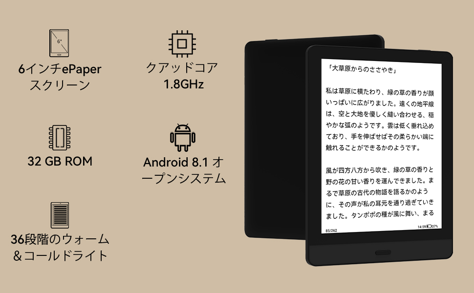 Bigme 電子書籍リーダー 本体 ブラック Bigme 電子書籍リーダー 本体 ブラック