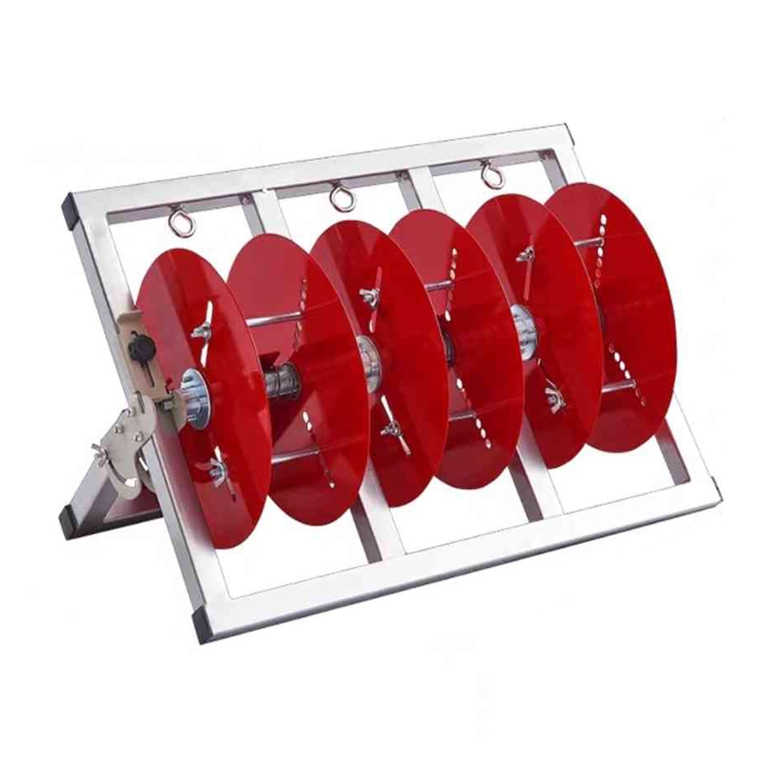 WDSOPK Stainless Steel Wire Spool Rack Dispenser,Folding Wire Spool Holder,Multiple Axle Cable Rack,for Winders Ropes Cord Reels Paracord (3 reel)