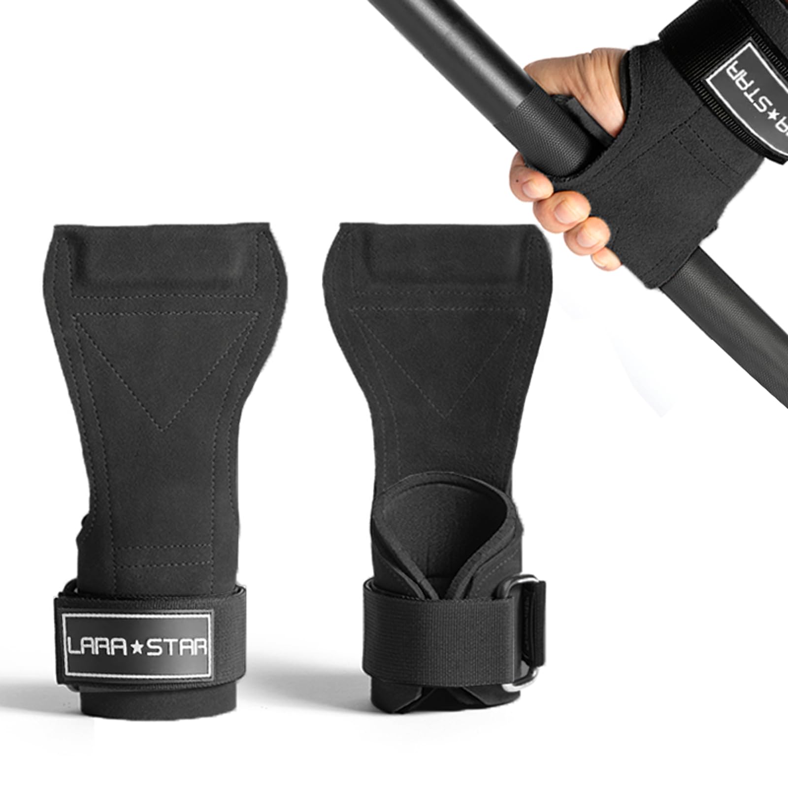 Weight Lifting Wrist Straps for Maximum Grip Support,Lifting Strap for Weightlifting, Gym Grips Hook for Deadlifts, Powerlifting, Heavy Shrug Women/Men