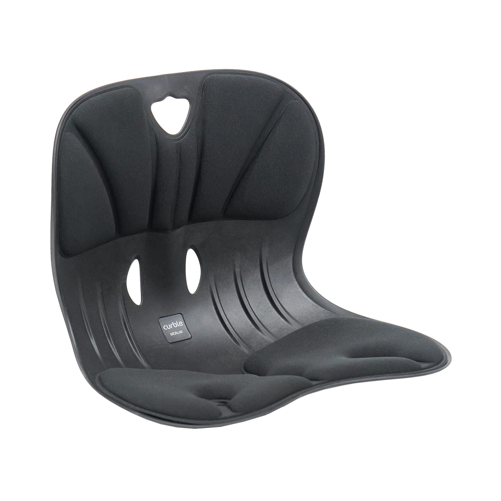 curble Wider(Standard Wide) Cover Set – Lower Back Support Chair with Detachable Cover, Lumbar Support Back Posture Corrector, Back Pain Relief (Set Black)