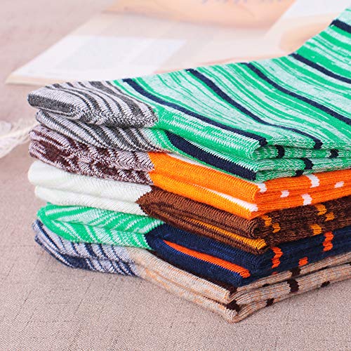 Image of HHX YONLEE Dress Socks 5 /6 /10 Pairs Crew Argyle Colorful Cotton Novelty Casual Happy Fun