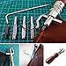 7pcs ZLY Leather Craft Stitching Groover Skiving Edger Beveler Leather Working Tools Kit