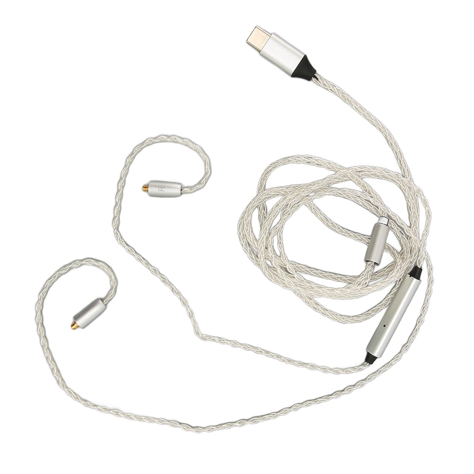 Type C Ersatzkabel, Abnehmbares Audiokabel mit Mikrofon für