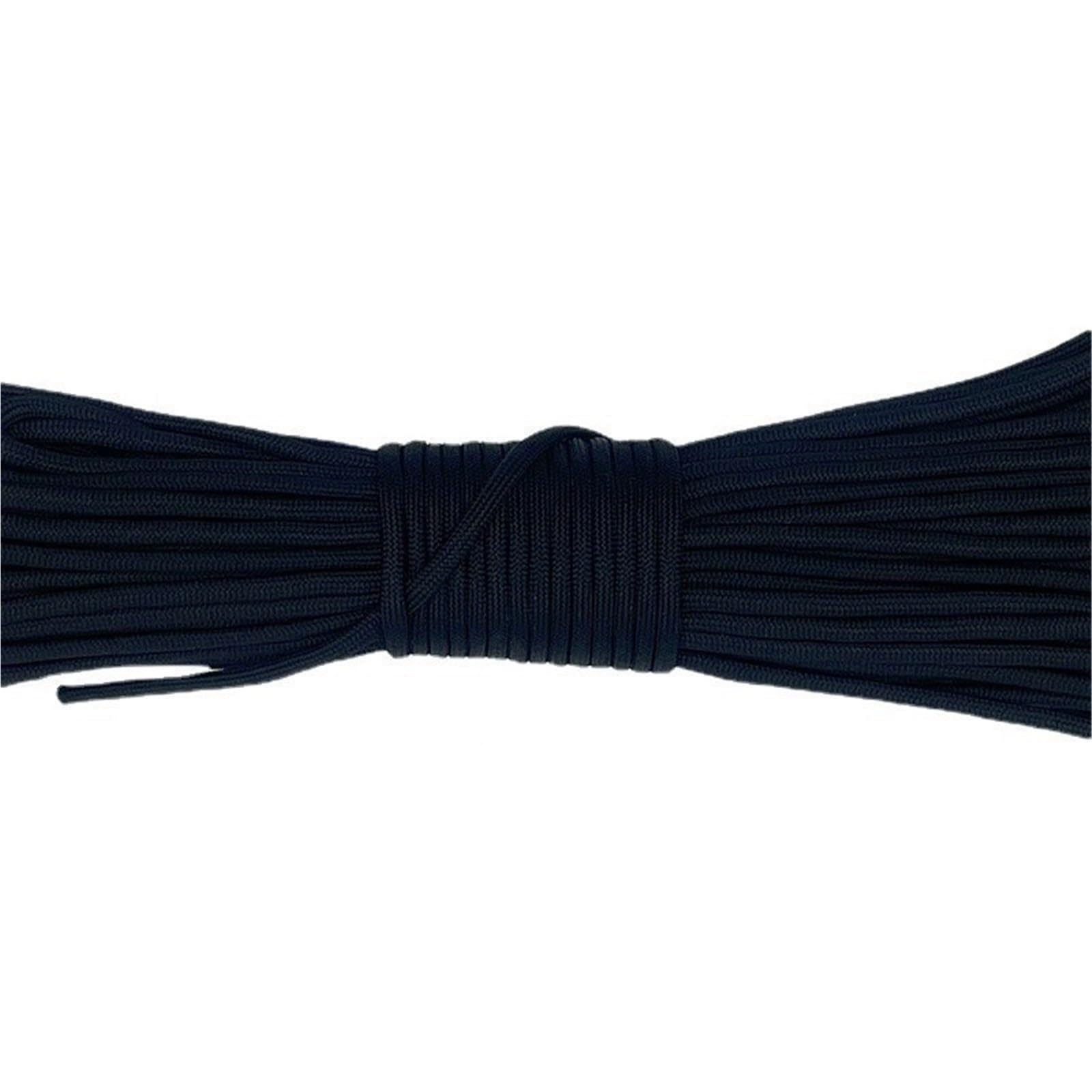 Paracord 5M 10M 20M 31M Paracord 550 Parachute Cord Lanyard Rope 7 Strand Climbing Camping Survival(Black,5M)