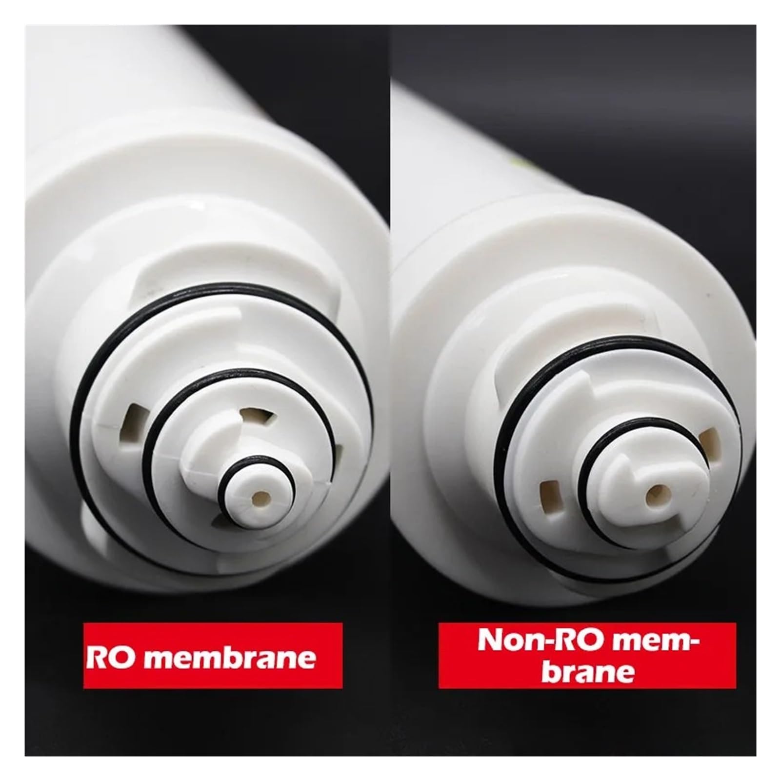 Lot de 2 cartouches purification d'eau en coton PP, charbon actif, membrane d'osmose inverse, accessoires Installation facile(RO reverse osmosis)