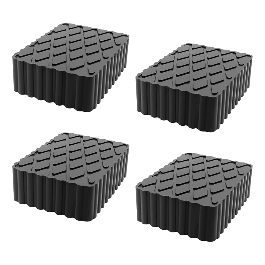 Car Lift Blocks - Lifting Pad Automotive, Square Rubber Pad