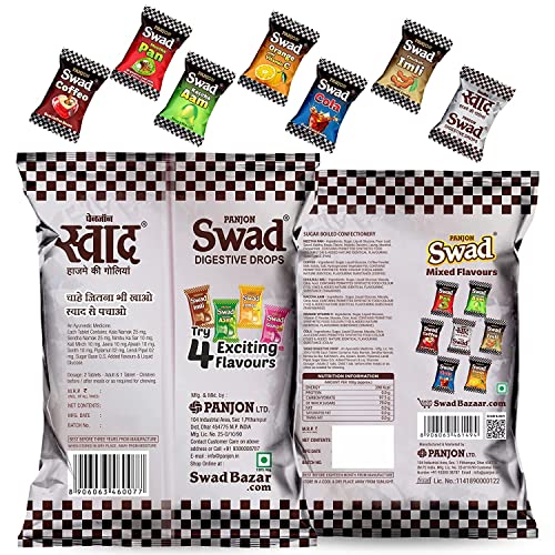 Image of Swad Original 50 candy & Swad Mixed Flavors 50 Toffee, 2 Packs