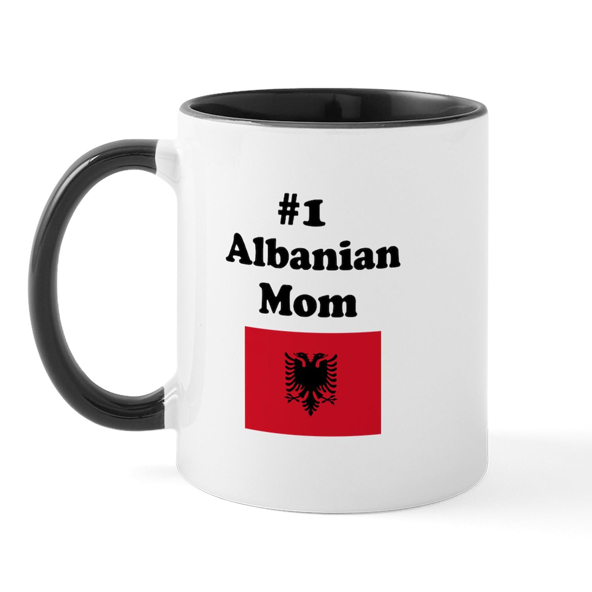 CafePress #1 Albanian Mom Mug 11 oz (325 ml) Ceramic Coffee Mug