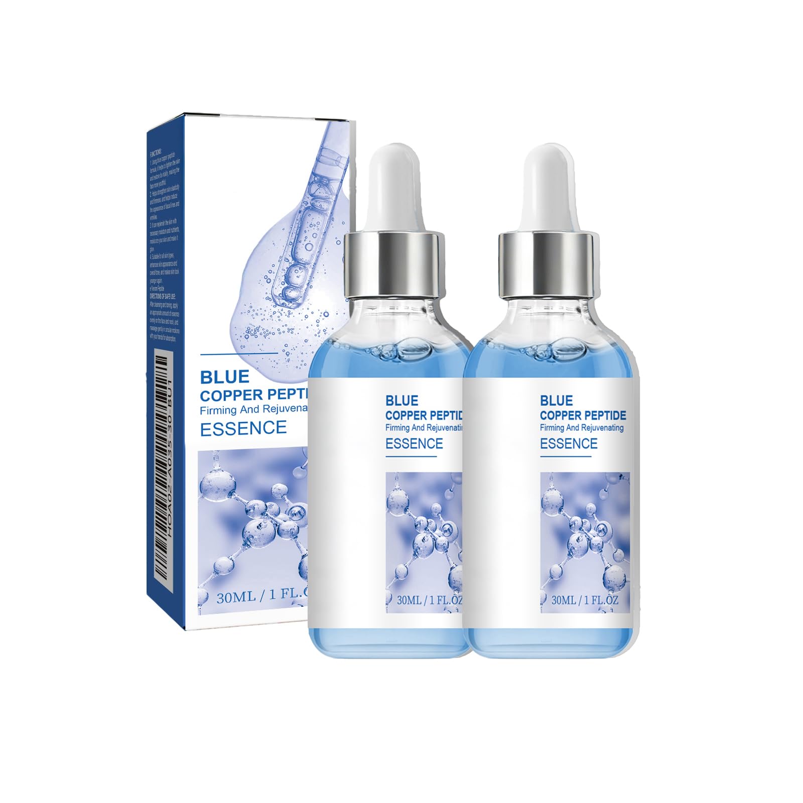 GHK-Cu Peptide Suero antienvejecimiento – Alternativa suave al retinol, suero líquido ligero para suavizar líneas finas y arrugas, fórmula hidratante de péptido de cobre para todo tipo de piel : Belleza