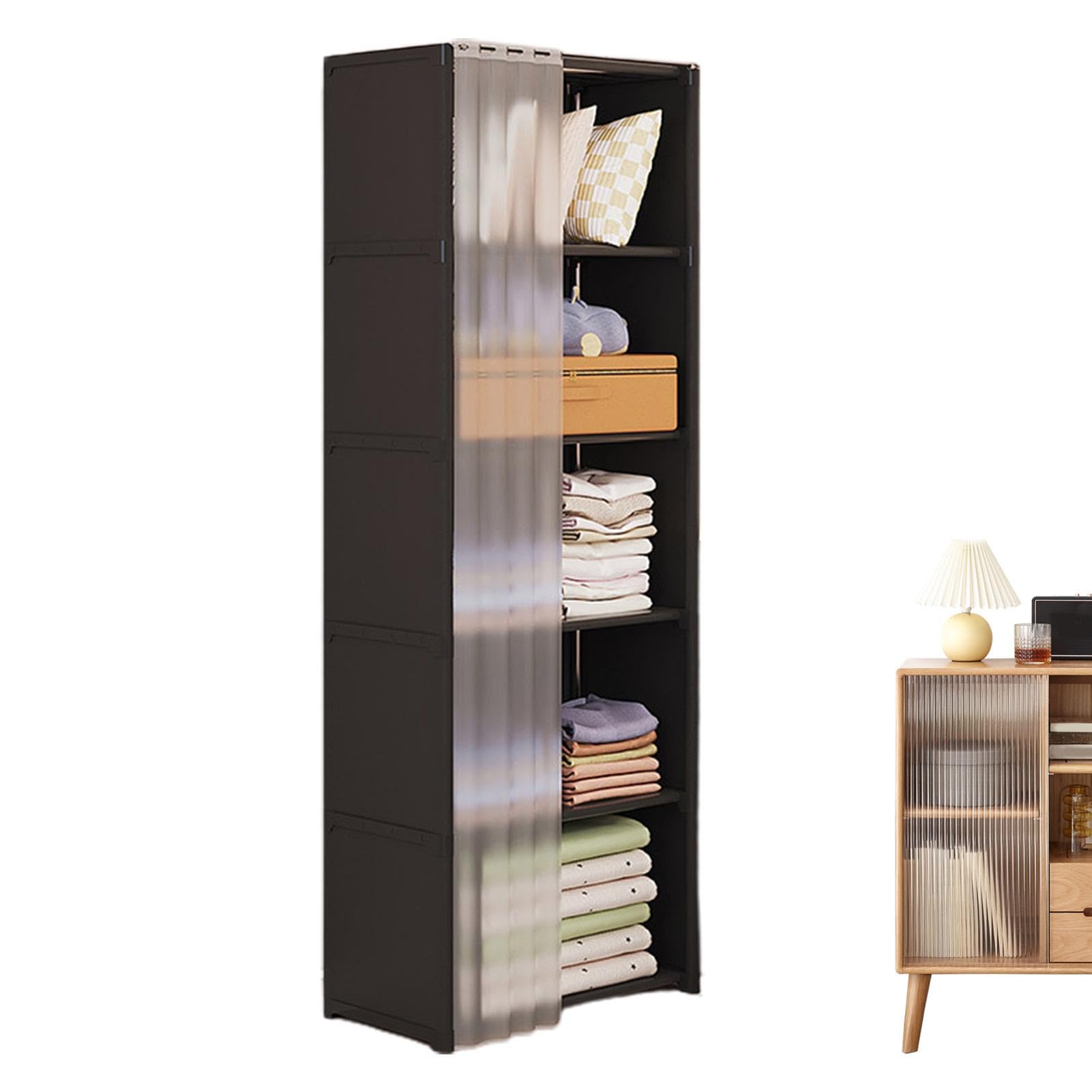 Générique Armadio portatile | Armadio per vestiti robusto | Organizzatore | portaoggetti per armadio con rivestimento in tessuto non tessuto per camera da , 40 cm, bianco
