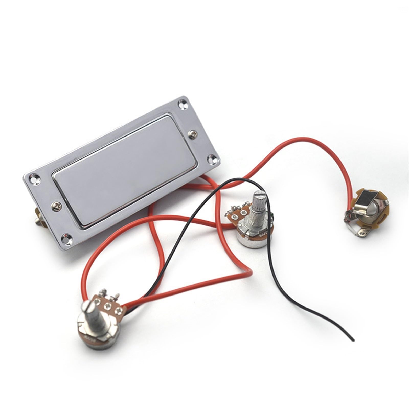 Pickup Gitary Elektrycznej Chromowany przetwornik do gitary elektrycznej Metalowy przetwornik do gitary elektrycznej z podwójną cewką