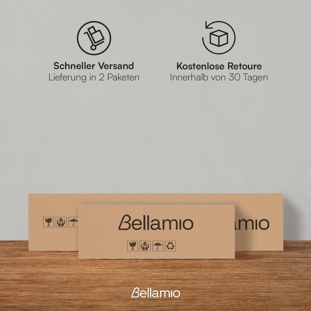 Bellamio Apol Besenschrank - Mehrzweckschrank in Weiß - Vorratsschrank mit Staubsaugerfach - Putzschrank aus Holz - Flurschrank mit Stauraum - Haushaltsschrank - Allzweckschrank 176x33x60 cm