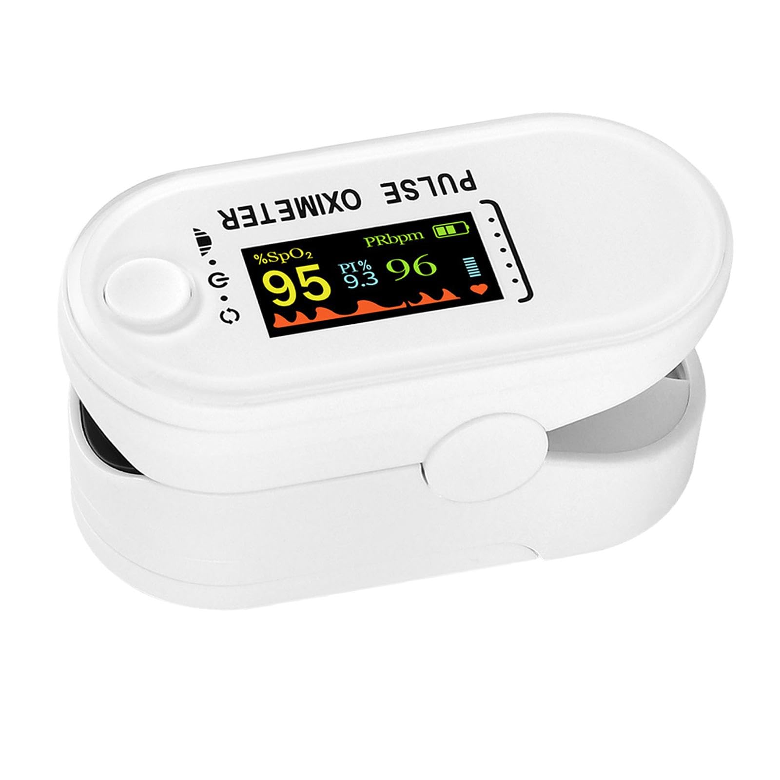 Finger Pulse Oximeter Blood Oxygen Saturation Meter White | Oximeters Monitoring Systems Medical Equipment Healthcare, Lab & Life Science-image-5
