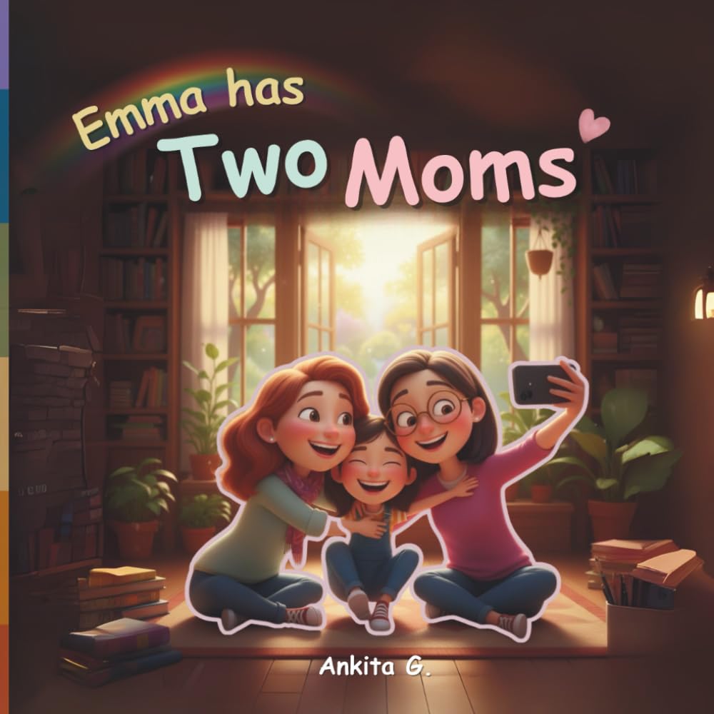 Emma Has Two Moms: LGBTQ Pride Book for Kids About Lesbian Parents