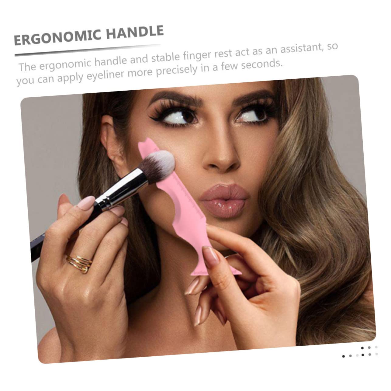 FRCOLOR 6pezzi Un Titolo Accattivante Per Vostro Prodotto Conforme Tutte Le Linee Guida Fornite Stencil Per Eyeliner Silicone Strumento Pratico Per Ombretto e Trucco Occhi Design