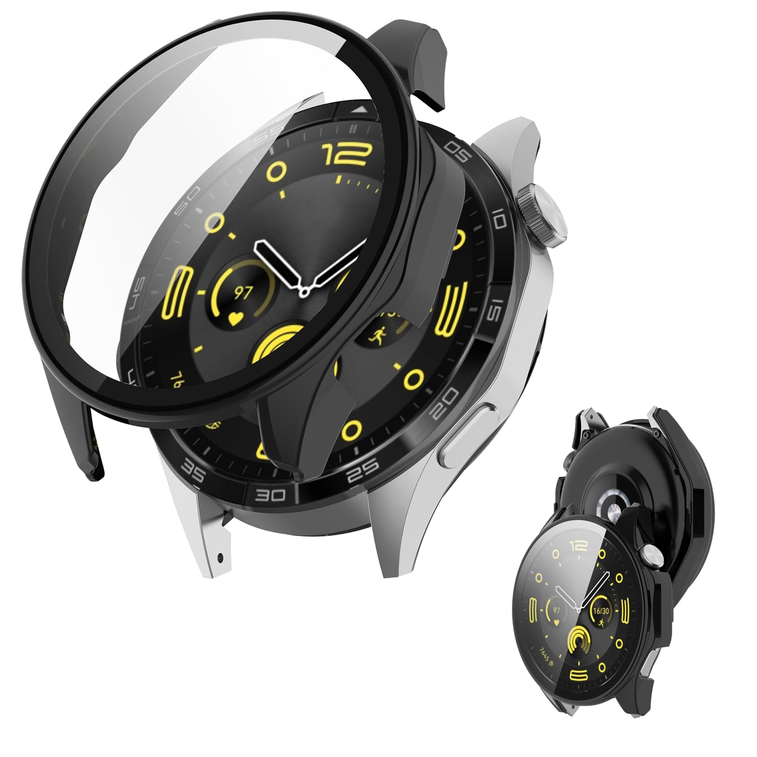 Amazon.co.jp: HUAWEI WATCH GT 4 46mm 用 ケース カバー ガラス 
