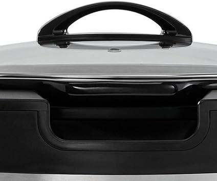 Crock-Pot Thermoshield Slow Cooker with Easy Carry Handles | 6 Quart Manual Slow Cooker, Black