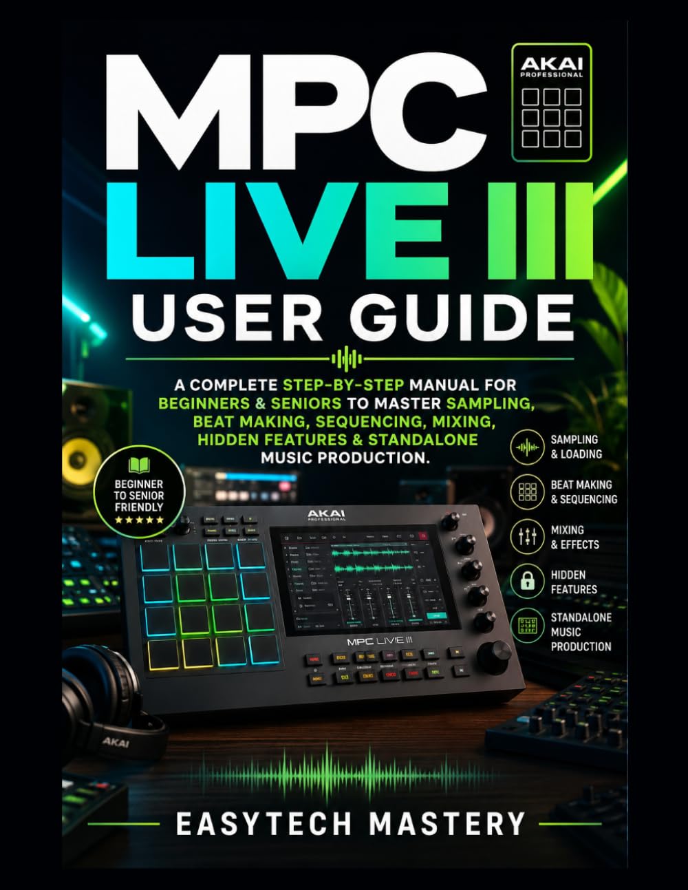 MPC Live III User Guide: A Complete Step-by-Step Manual For Beginners & Seniors to Master Sampling, Beat Making, Sequencing, Mixing, Hidden Features & Standalone Music Production