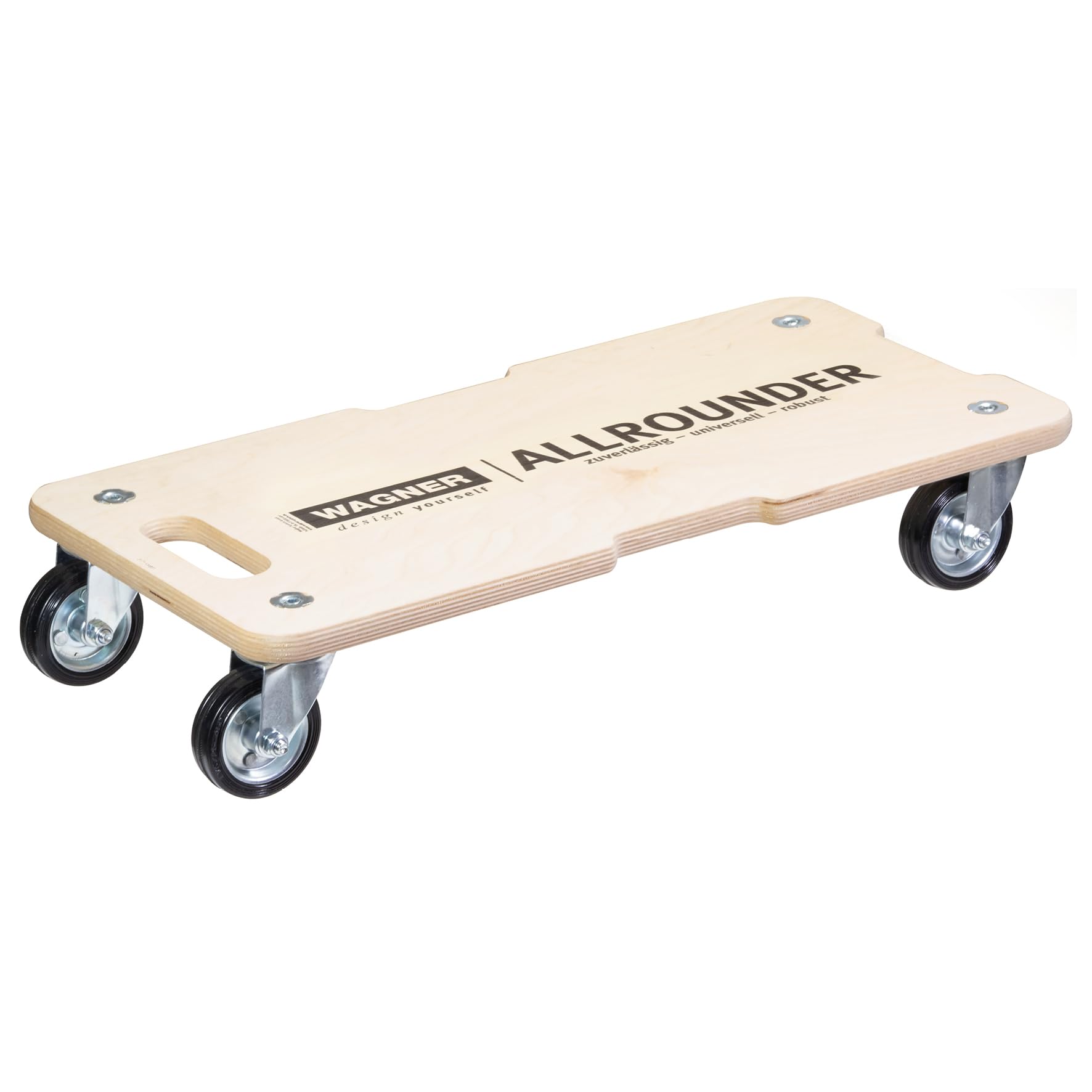WAGNER moving dolly MM 1327 I 59 x 29 cm - ideal for unwieldy items, equipment & furniture I 3 recessed grips I FSC®-certified I load capacity 300 kg - 20132701