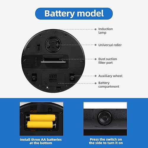 Miniatura 7 de Robot aspirador inteligente para espacios pequeños  Fuerte succión  Navegación AI  Ultrafina y silenciosa  Limpieza sin golpes  Funciona en madera