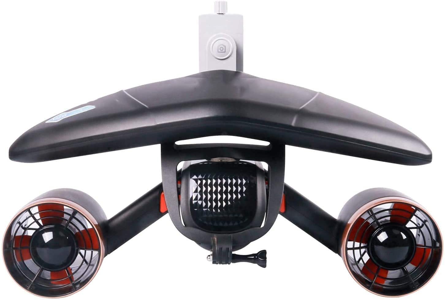 Scooter Subacqueo Booster Subacqueo Doppia Elica Propulsori Portatili per Immersioni Nuoto Snorkeling con Supporto per Fotocamera Sportiva