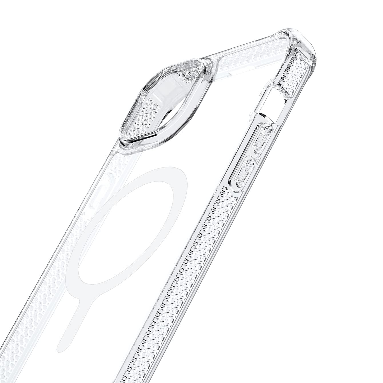 Itskins Hybrid R Clear Compatible with MagSafe Protective Case for iPhone 14 - Transparent