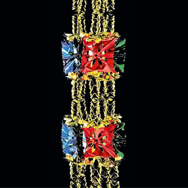 Christmas Foil Garland Multicoloured Hanging Ceiling Decoration 2.7m x 33cm