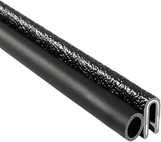 TRIM-LOK - 3100B3X1/8A-25 Trim-Lok Trim Seal with Side Bulb – Fits 1/8” Edge, 3/8” Bulb Seal Diameter, 25’ Length – PVC Plastic Trim with EPDM Rubber Seal, Easy to Install for Cars, Boats, RVs, Trucks, and Home Applications