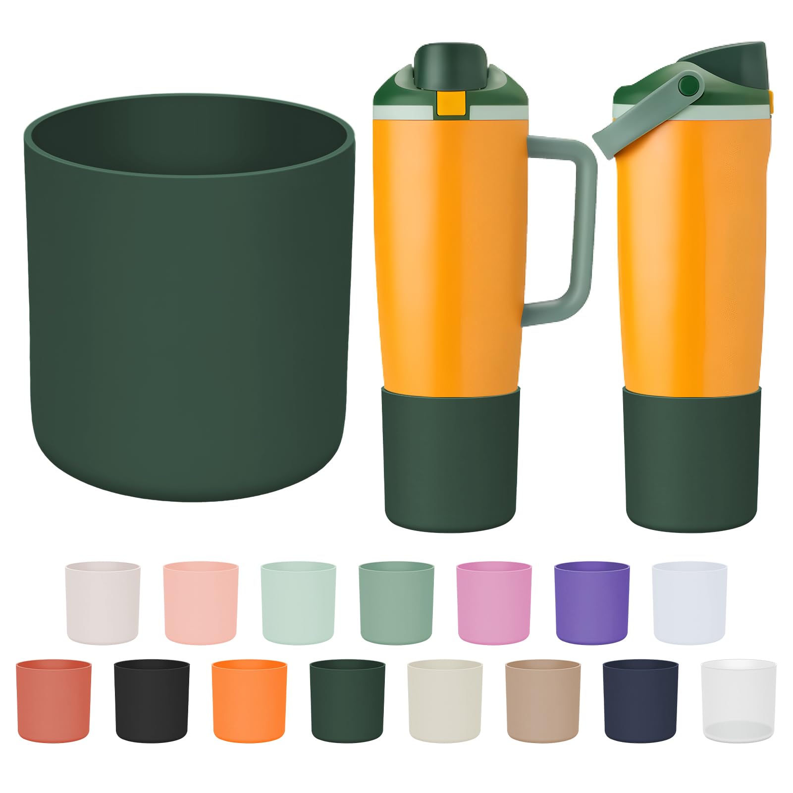 Silicone Higher Boot Compatible with Owala 30oz & 40oz FreeSip Sway Bottles & Tumblers, Large Protection Anti-Slip Bottom Cover Sleeve for Freesip Sway Tumbler and Bottle