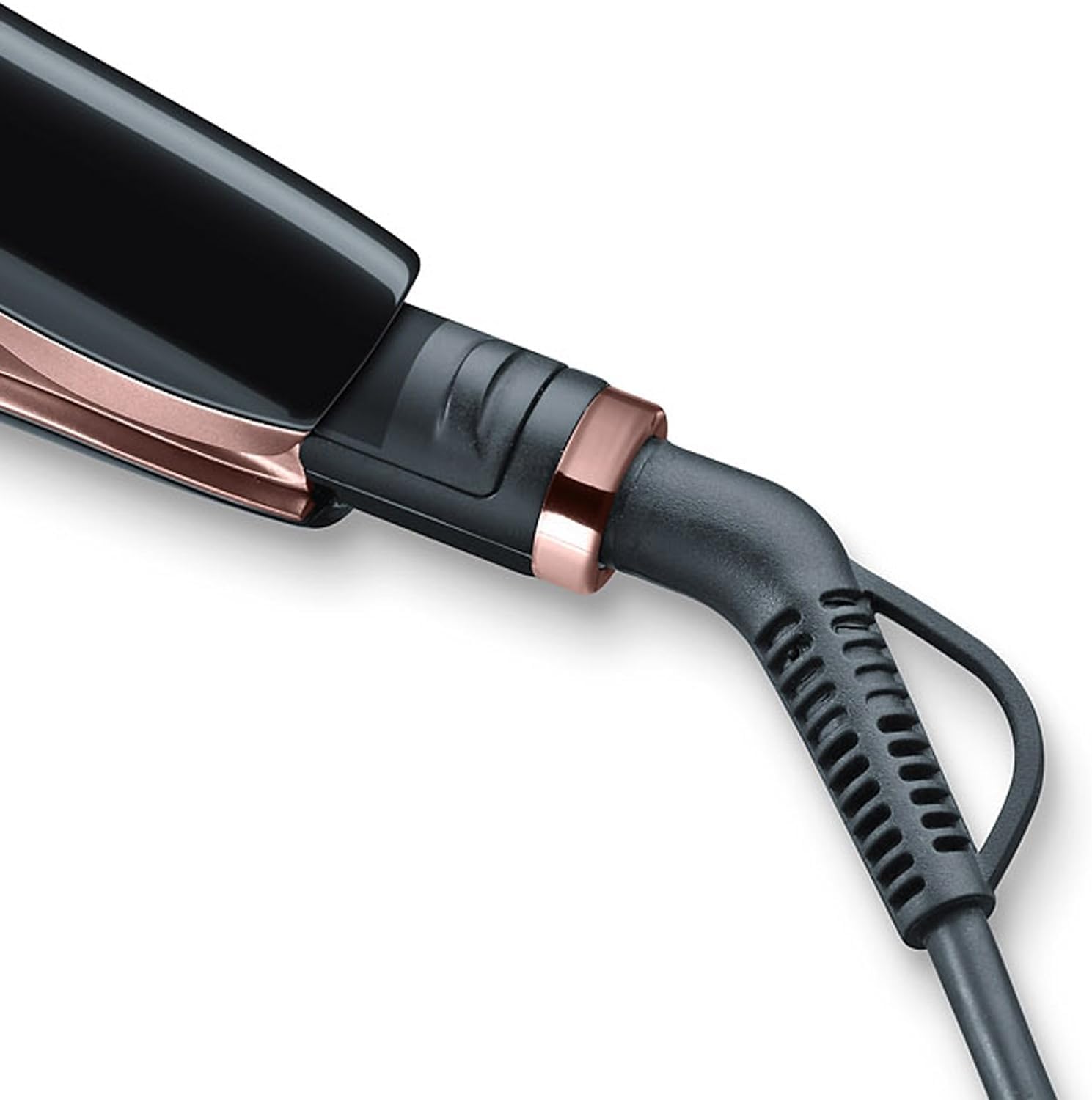 PLANCHA CABELLO BASCULANTE TITANIO LUZ LED