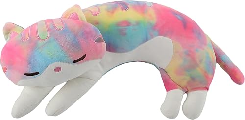 Miniatura 5 de jschoclatt Animales de peluche con peso de gato, 24 pulgadas, 3.7 libras, almohada para abrazar con peso, animales de peluche, regalo para niños y