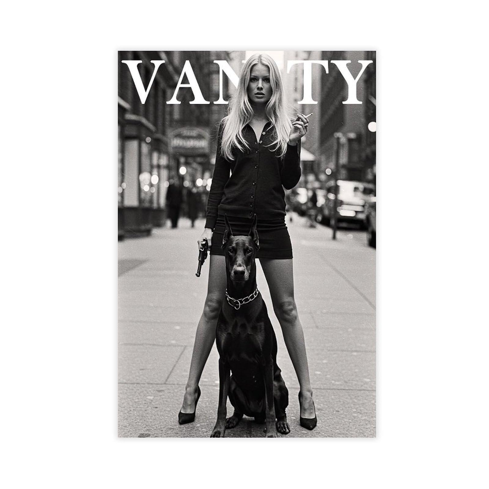 Jfecth Unframe-Style Vanity Poster Canvas Poster For Office Decor Gift