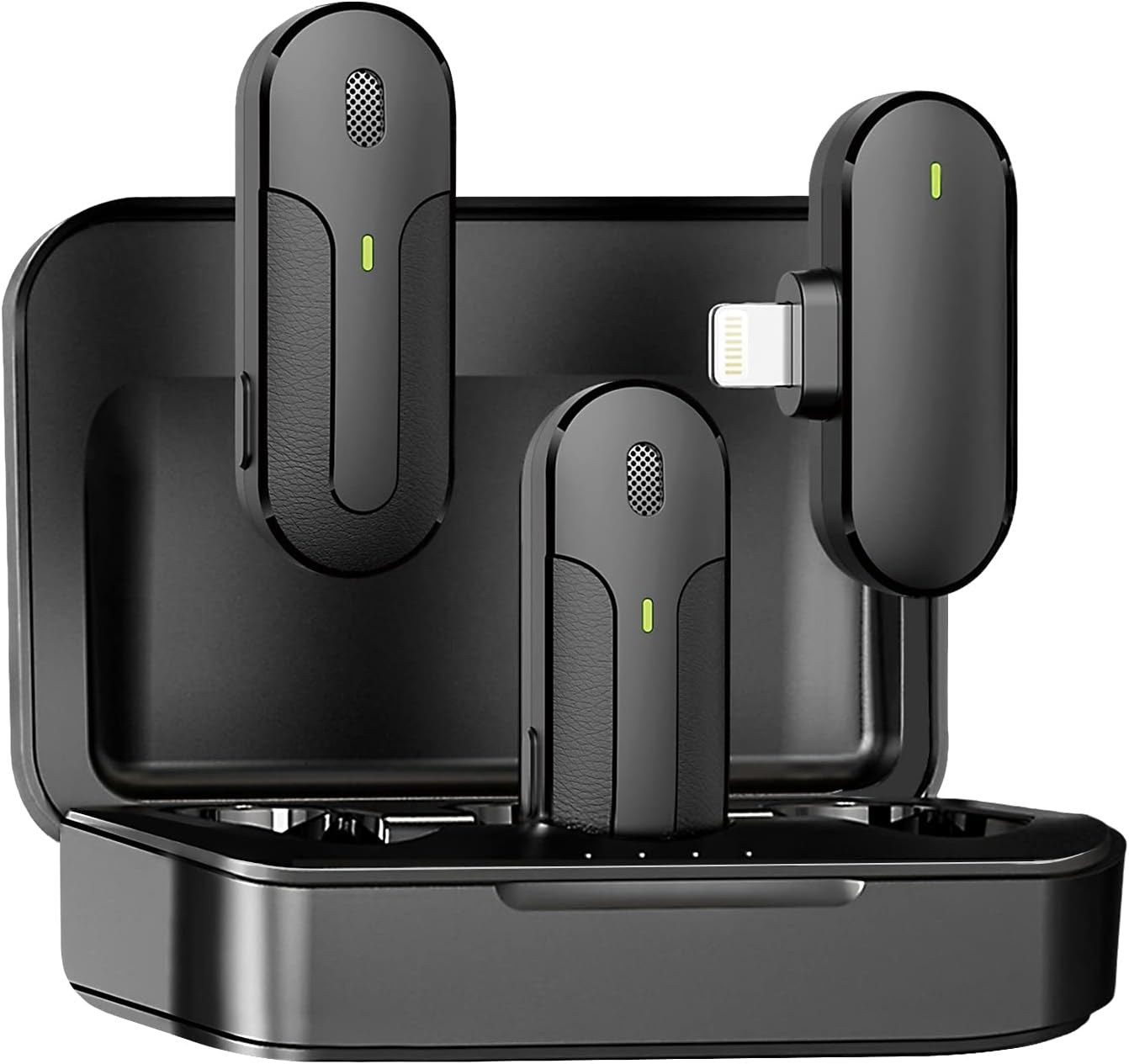 PRAKEITO Lavalier Microphone for iPhone iPad 2 Pack