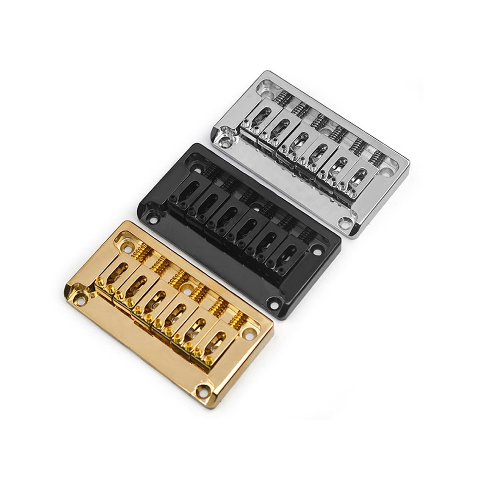 Standardowy mostek gitarowy Stały Mostek Gitarowy Z Akcją Strunową 10.5 Mm Z Boku I Z Dołu(Gold)
