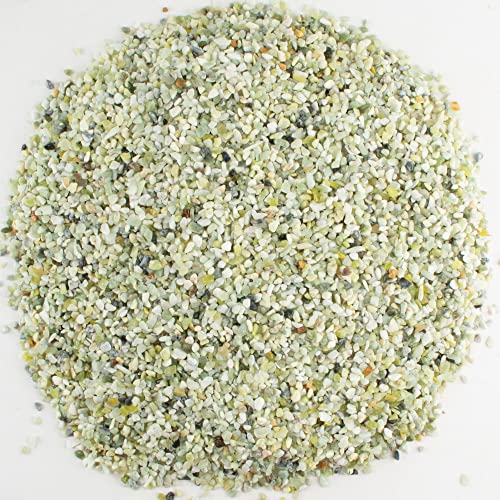 Image of 18lb Jade Bean Pebbles,1 /4 Inch Cactus Bonsai DIY Rocks, Natural Succulent Rock and River Rocks Decorative for Aquariums, Vases, Terrarium, Outdoor Gardening, Top Dressing for Potted Plants