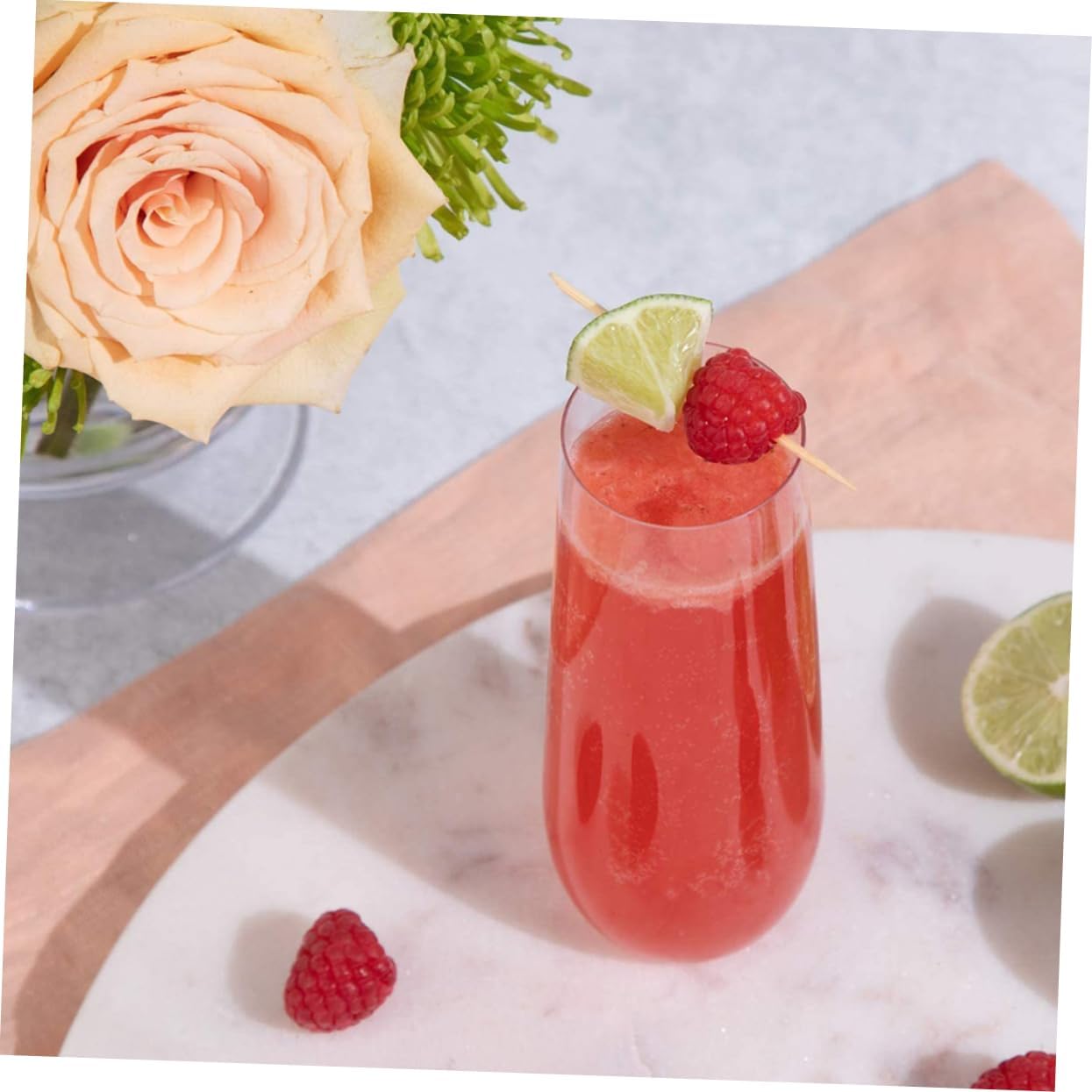 Unomor 24pcs Unbreakable Plastic Wine Cups Elegant Beverage Holders for Parties Use and Shatterproof Design for Cocktails Juice and More