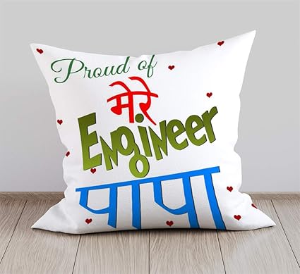 DreamVio Soft Fabric Cushion, Pillow for World's Best Dad,Pyare Papa,Gifts for Daddy,Grandpa on Birthday's & Father's Day Color : White Size : 12 x 12 inch Design 15