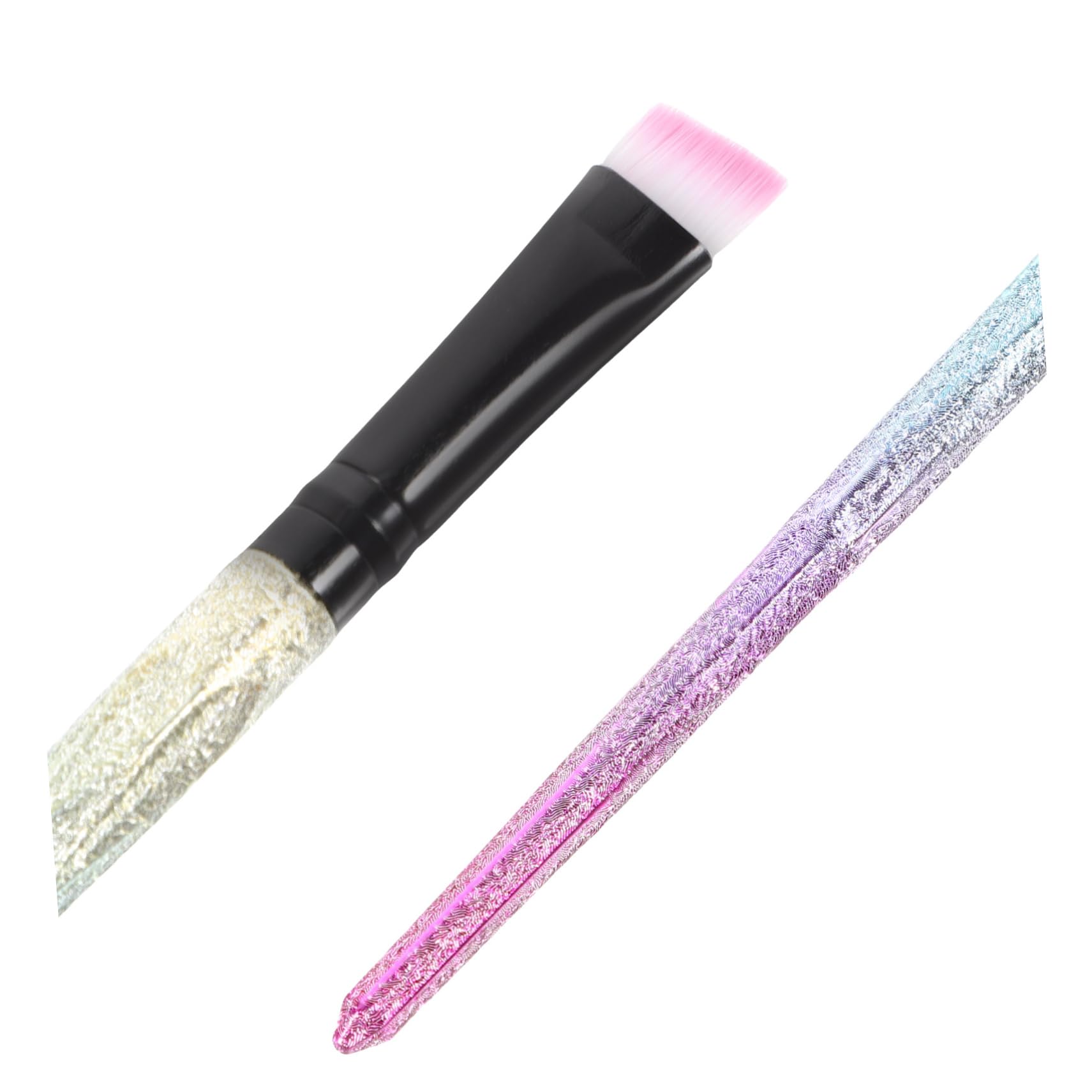 Beatifufu Makeup Brush for Women Blush Makeup Brush for Face Nylon Bristles Plastic Handle Esthetician