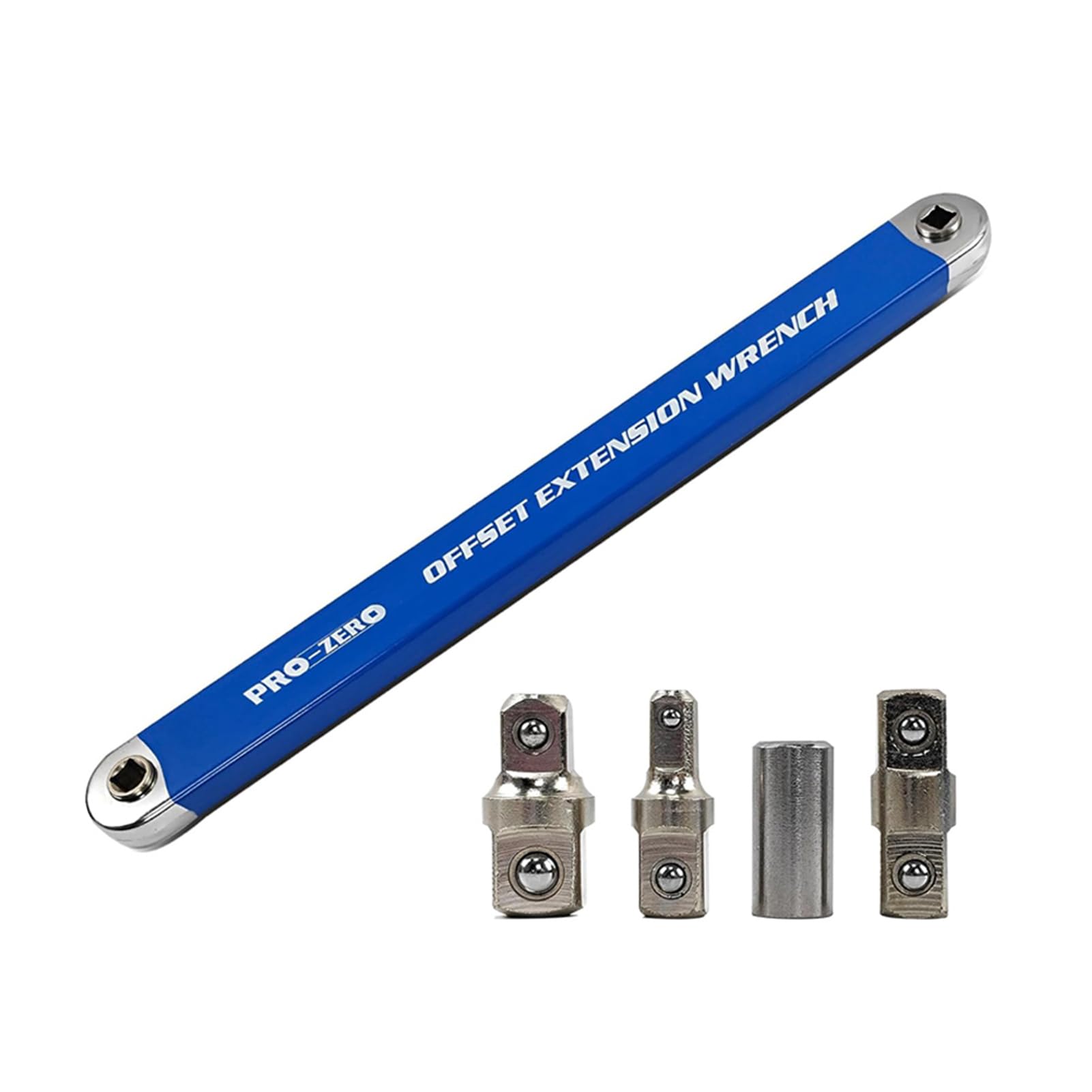 Llave de extensión compensada de Metal, herramienta mano, juego llave extensión alcance apretado multifuncional con 1/2 ajustable, Sin almacenamiento