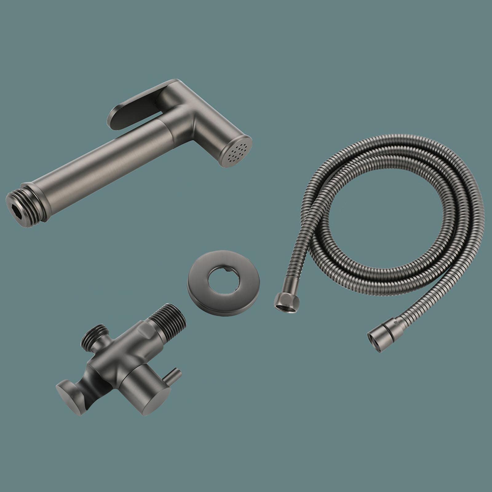 Stoffwindelsprüher Schwarz Hand Bidet Sprüher for Toilette Handbrause for Toilettengarnitur Messing mit Soft Change Kaltwasser Bidet Duschaufsatz