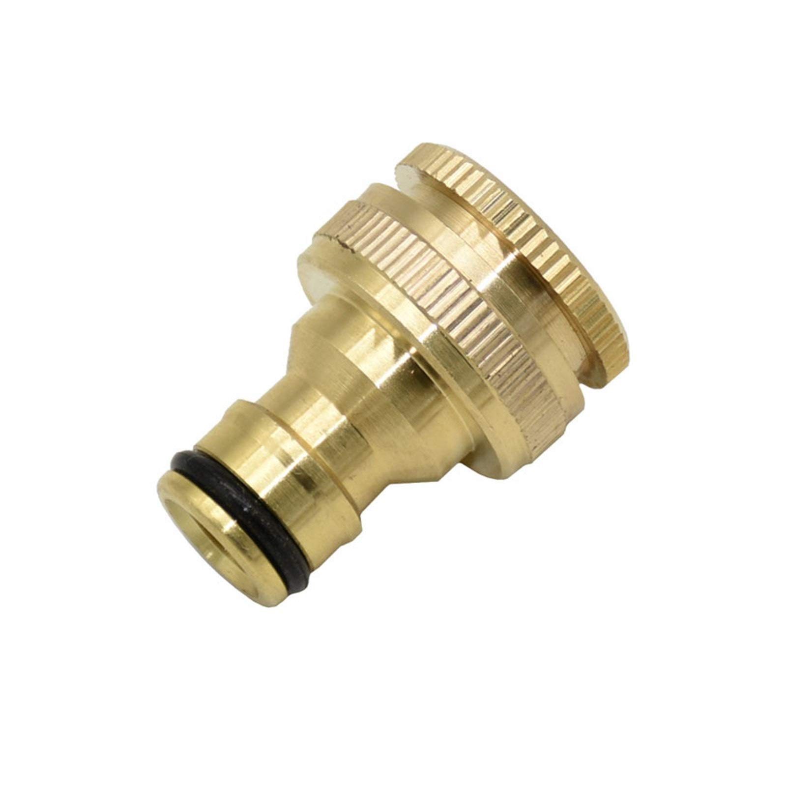 Conector de reparación de manguera extensor 16 mm Manguera de anclaje rápido de latón 1/2 pulgadas Jardín grifo G1 / 2 G3 / 4 Jardín de riego de 16 mm de manguera Pure adaptador de cobre 5 conjuntos