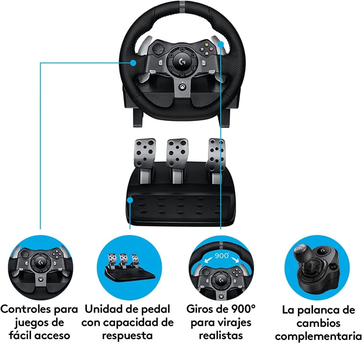 Amazon.com: Logitech Driving Force G920 Steering Wheel and Pedals