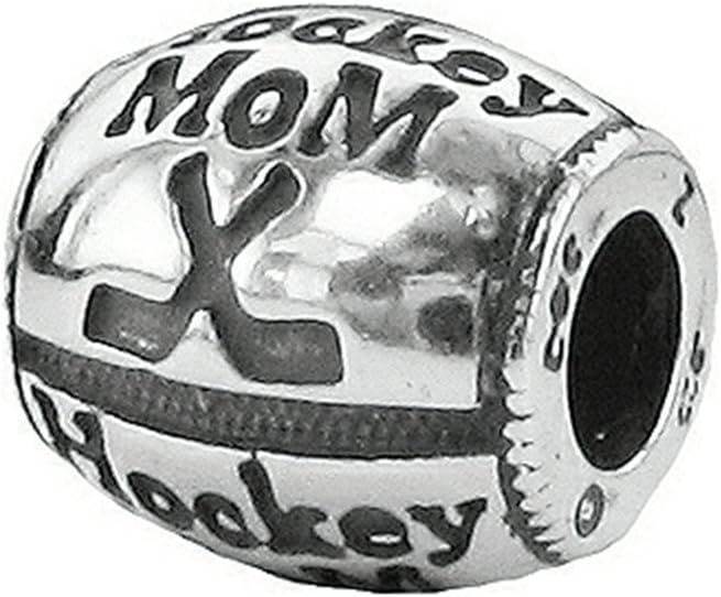 Zable Sterling Silver Hockey Mom Compatible Bead/Charm