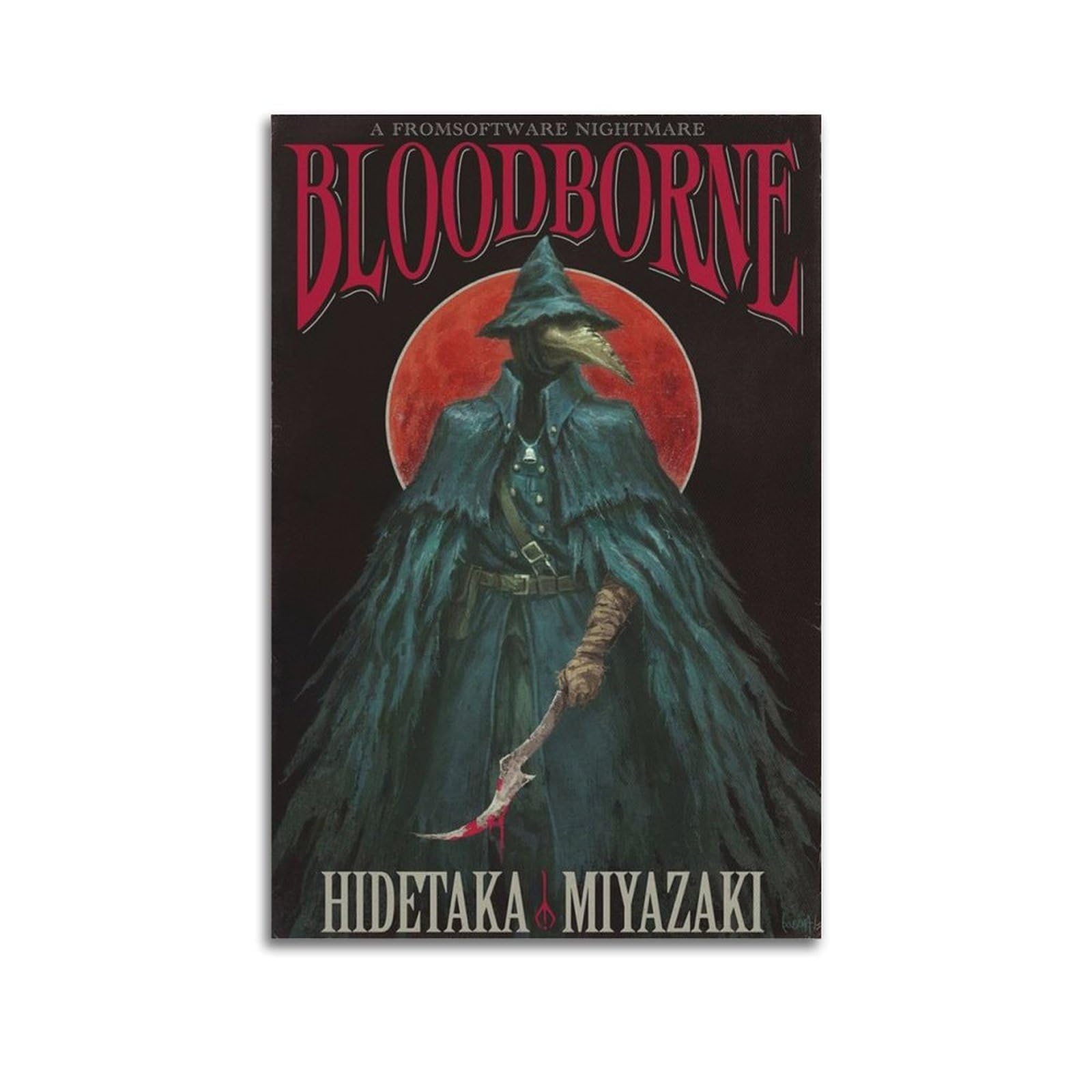 TESUXYEHH Bloodborne 2 Video Game Poster Poster Decorative Painting Canvas Wall Posters And Art Picture Print Modern Family Bedroom Decor Posters 20x30inch(50x75cm)