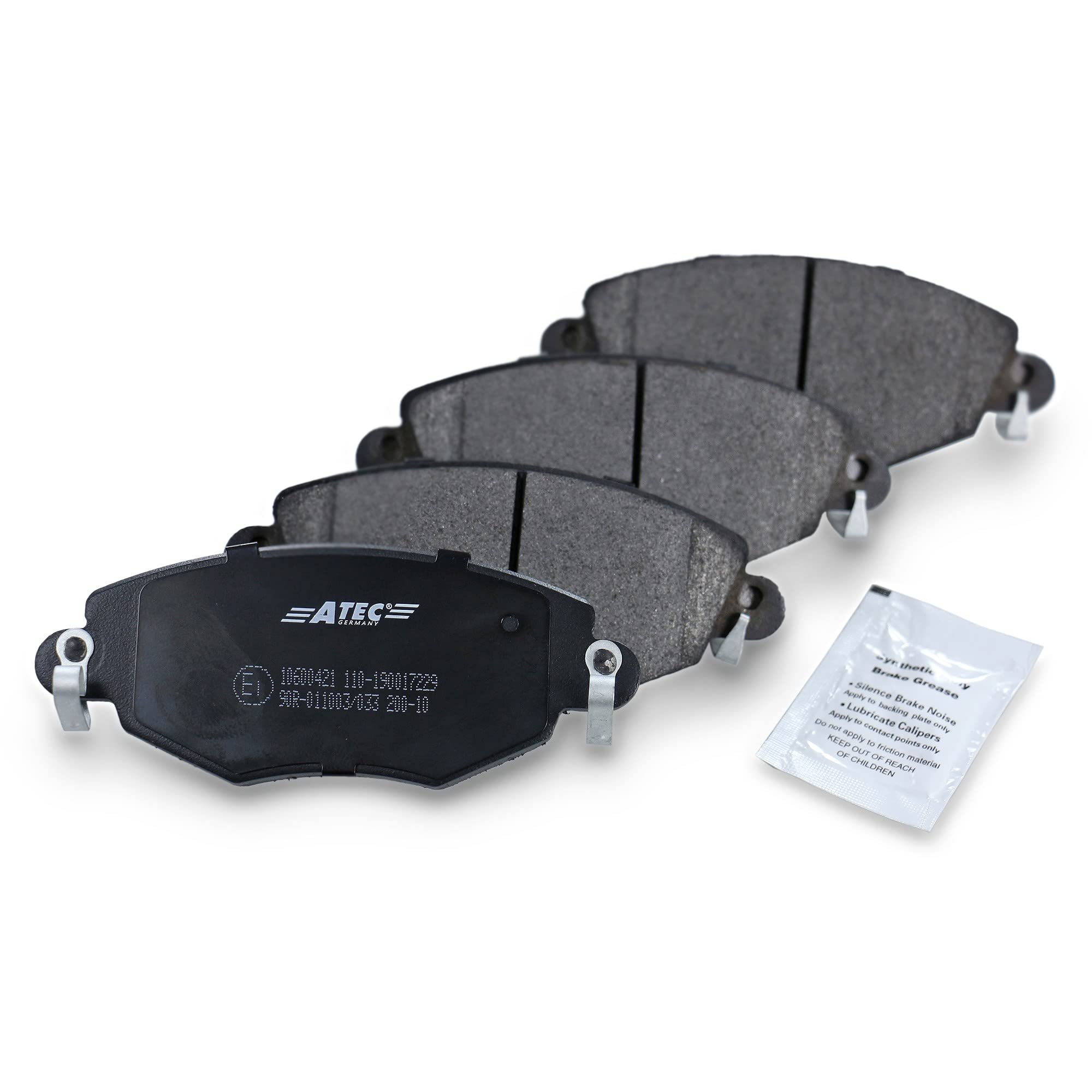 ATEC Germany Juego de pastillas de freno eje delantero + eje trasero, Juego | Compatible con: Ford Mondeo III, Mondeo III trimestre, Mondeo III Turnier, Jaguar X-TYPE I, X-TYPE I Combi